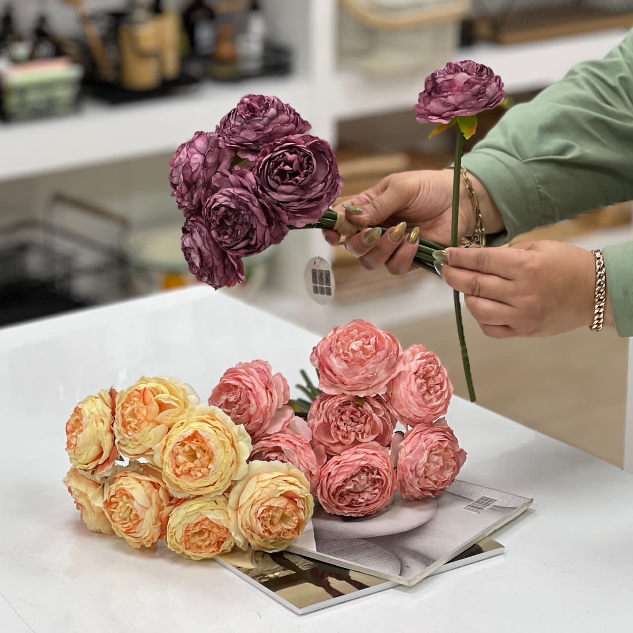 IMG-20250803-WA0077 دسته 7 عددی پیونی کوچک - تصویر 1