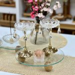 رایزر شیشه ای پایه چوبی - تصویر 2