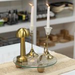 رایزر شیشه ای پایه چوبی - تصویر 5