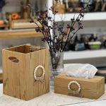 ست جا دستمال و سطل زباله مهره دار - تصویر 2