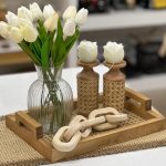 سینی کف شیشه حصیر کد 10104 - تصویر 2