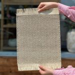 زیر بشقابی حصیری مستطیلی