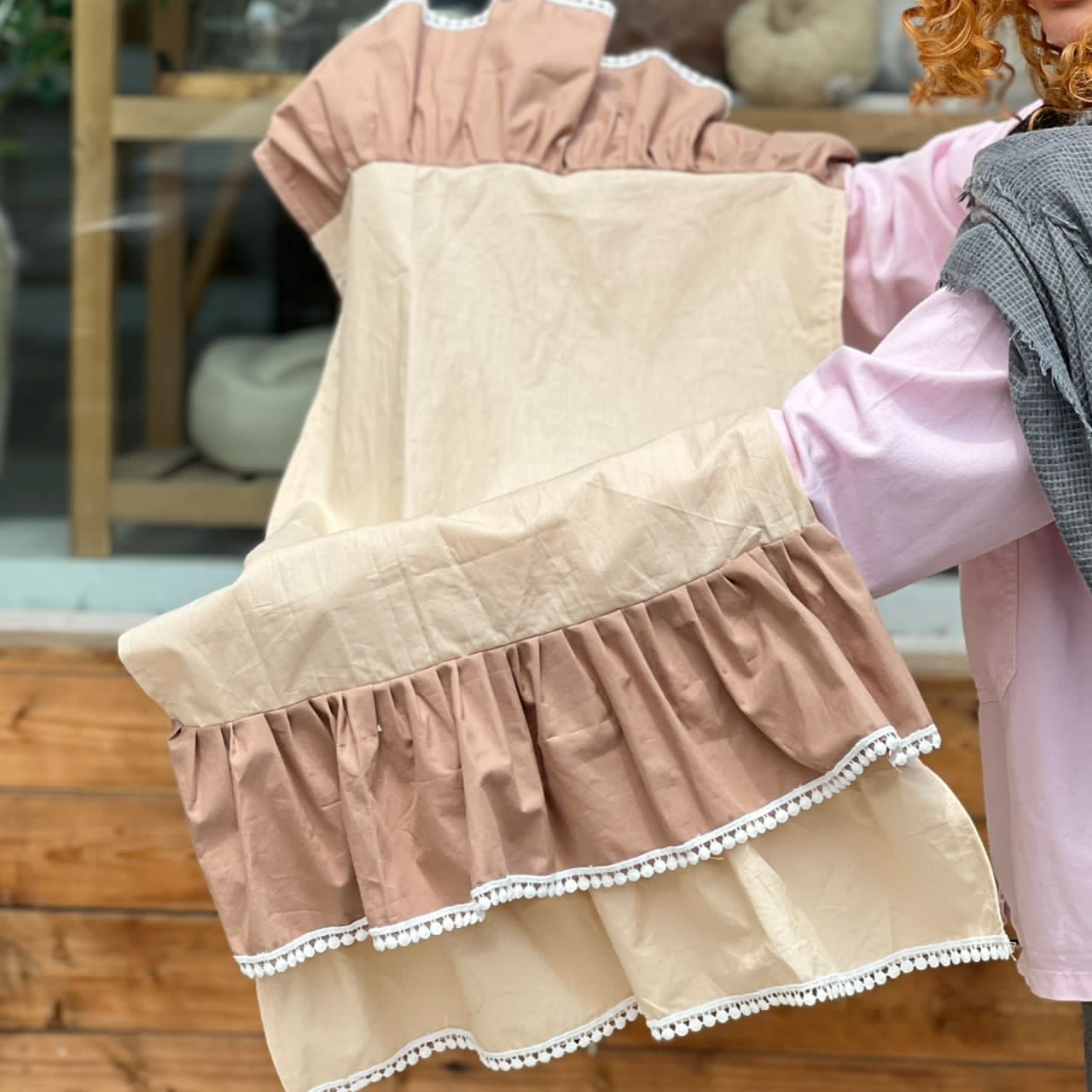 IMG-20250807-WA0045 رانر نخی چین دار موکا - تصویر 1