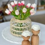 زیر بشقابی سفید ابریشم - تصویر 3