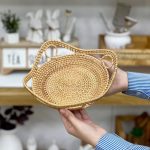ست 2 عددی سبد حصیر بامبو - تصویر 3