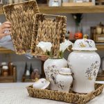 سینی حصیری مستطیل کد 1050