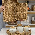 سینی حصیری مستطیل کد 1051