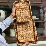 سینی حصیری مستطیل کد 1051 - تصویر 2