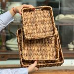 سینی حصیری مربعی کد 1052 - تصویر 2