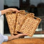 سینی حصیری مستطیل کد 1050 - تصویر 2