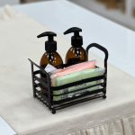 ست استند فلزی + جا مایع 2 عدد + اسکاچ دو عدد کد 1068