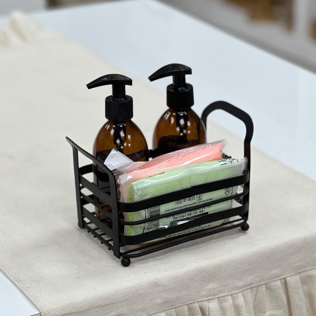 IMG-20250813-WA0014 ست استند فلزی + جا مایع 2 عدد + اسکاچ دو عدد کد 1068 - تصویر 1