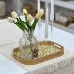 سینی حصیری کف شیشه ای کد 10105