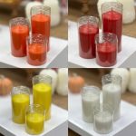 شمع سه تایی استوانه ای