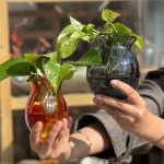 گلدان دیواری شیشه ای