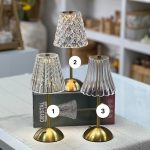 آباژور طلایی کریستال - تصویر 2